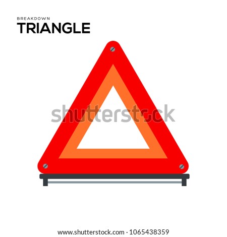 Road sign vector illustration symbol object. Flat icon style concept design