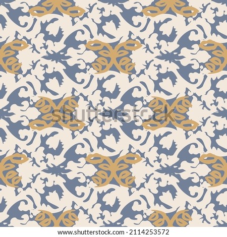 French fleur de lis royal lily seamless pattern. Farmhouse cottage background. Lilies lys flower flourish motif allover rustic damask.