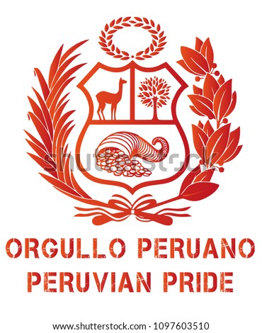 Peru Coat of arm VECTOR ILLUSTRATION