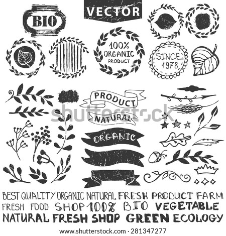 vector images illustrations and cliparts vector nature bio logo template for badges