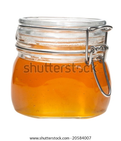 Honey Jar, Isolated, On White Background Stock Photo 20584007 ...