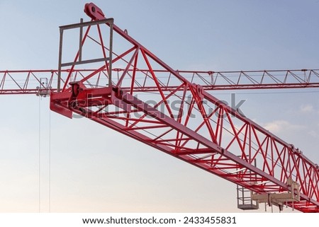 Similar – Image, Stock Photo Two cranes crossed