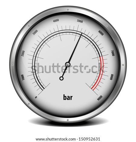 illustration of a pressure meter gauge