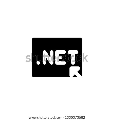 dotnet icon with Line style vector illustration. development Software
