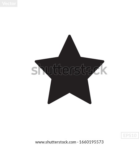 star shape illustration vector graphic. basic shape perfect for preschool learning for children and good for mathematics and any purposes.