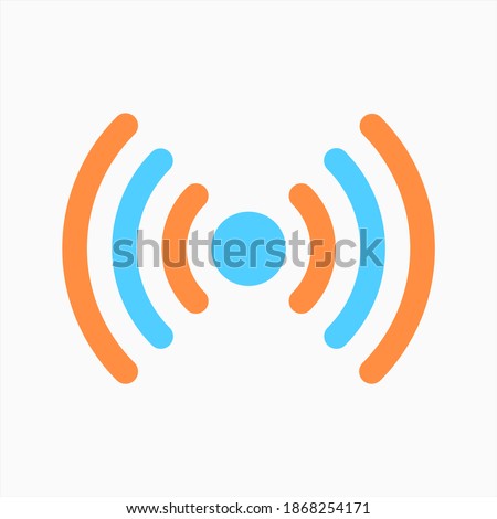 Wifi hotspot tethering icon vector isolated on white background. suitable for any purposes. user interface elements