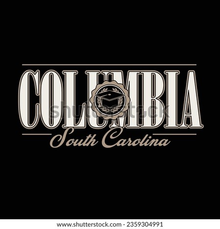 Columbia Crest Varsity Graphic Vector