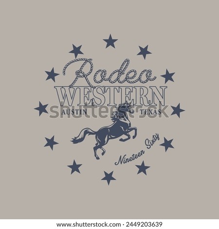 Rodeo Western Texas Vector Graphic