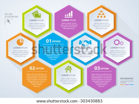 Vector rhombus template for infographic. Business concept. Eps 10. Can be used for diagram, banner, number options, workflow layout, step up options, web design etc.