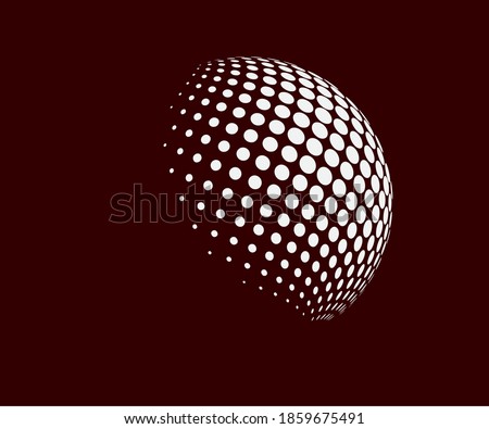 Sphere logo. Abstract ball icon. Vector illustration.