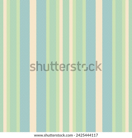 Textile background seamless of fabric pattern texture with a stripe vertical lines vector in light and mint colors.