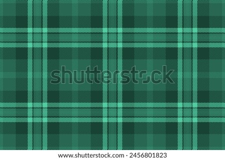 American background tartan seamless, coloured textile pattern vector. Regular check texture fabric plaid in mint and dark colors.