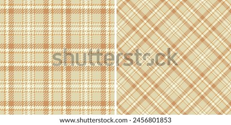 Fabric pattern background of tartan texture seamless with a textile vector plaid check. Set in skin colors for golf fashion essentials for the course.
