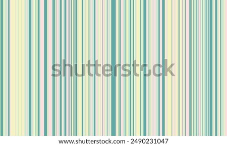 Pattern of vertical stripes, colorful thin and thick lines. Irregular stripe background, vector seamless texture. Abstract striped geometric design in bright colors.