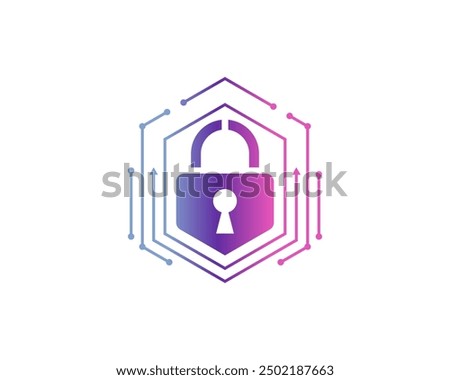 Cybersecurity lock icon representing digital data protection, network security, encryption technology, safeguarding sensitive information, preventing cyber threats, ensuring privacy, secure online 