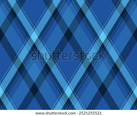 Argyle pattern of geometric rhombus. Harlequin check wallpaper design. Classic diamond shaped textile material for web background, print fabric clothing, sweater, wrapping paper, gift card, invitation