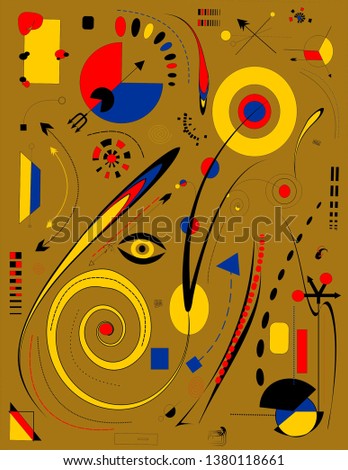 Abstract light brown background ,surrealist art style