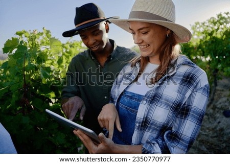 Similar – Image, Stock Photo Crop multiracial couple holding little fingers