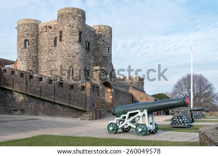 RYE, EAST SUSSEX/UK - MARCH 11 : View of the Castle in Rye East Sussex on March 11, 2015
