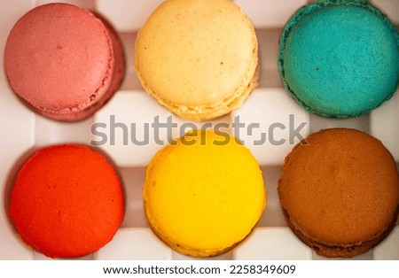 colorful macarons yummy sweety background