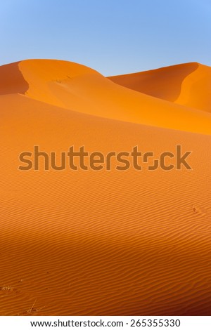 Sand Dunes in the Erg Chebbi Desert, Western Sahara, Morocco