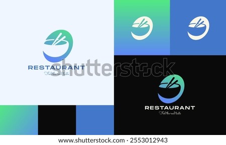 Premium Restaurant Tor Flame Fire and creative cooking logo design 