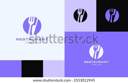 Premium Restaurant Tor Flame Fire and creative cooking logo design 