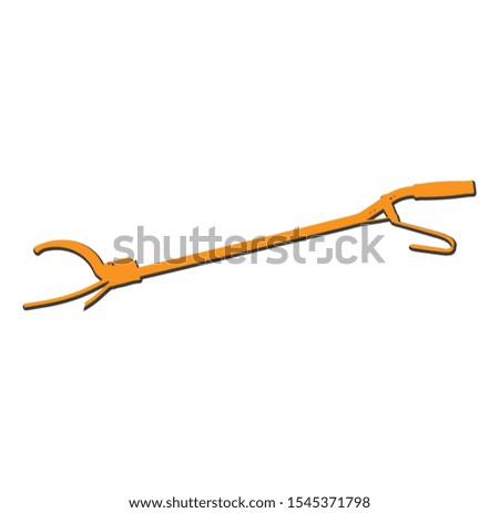 log grabber vector color yellow