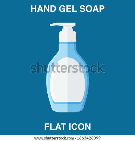 Hand Soap Dispenser, infection control concept. Soap to prevent colds, virus, Coronavirus, Antimicrobial germ kill foam, hand soap, hand gel bottle. flat icon design