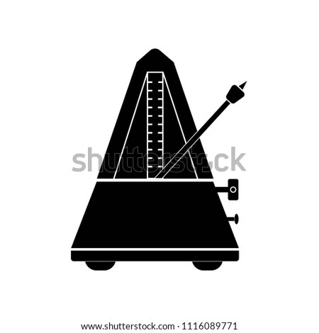 Metronome icon vector icon. Simple element illustration. Metronome symbol design. Can be used for web and mobile.