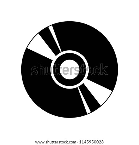 Cd icon vector icon. Simple element illustration. Cd symbol design. Can be used for web and mobile.