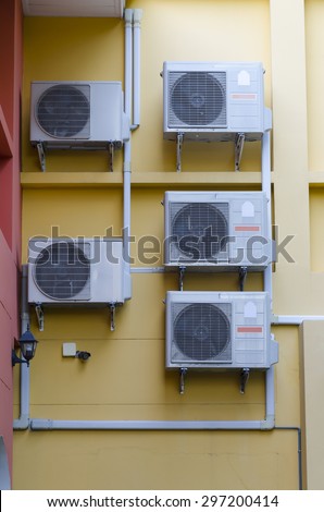 Air condition compressor installation