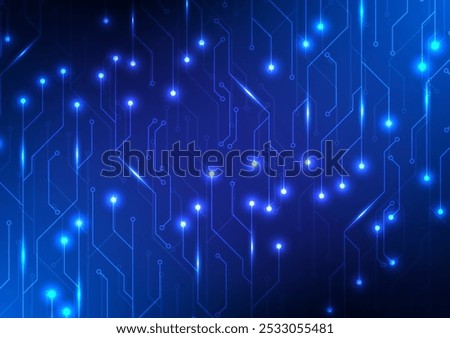 Abstract digital technology background. Circuit board, system and communication concept. Design for  vector, technology, digital, motherboard,computer, engineering,cyber.