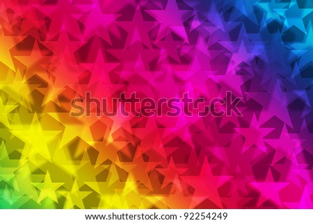 rainbow stars. Star shapes on a multicolored background