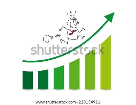 the market grows up. Joe is very happy. He runs on a diagram which illustrates the the good results of his company