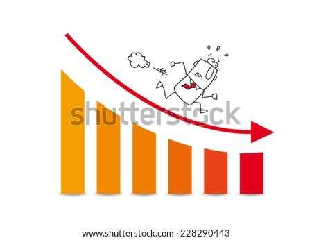 the market grows down. Joe is very disappointed. He runs on a diagram which illustrates the the bad results of his company