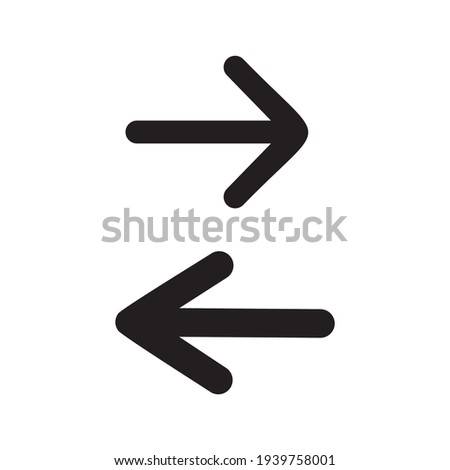 arrow set icon vector illustration sign