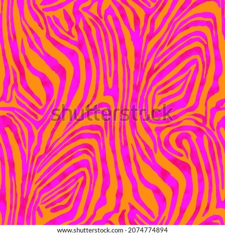 zebra-like meter pattern suitable for pink orange textile Imagine de stoc © 