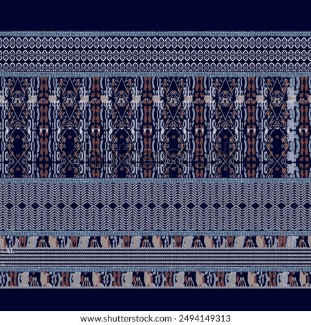 geometric border, width report, meter pattern suitable for traditional textile