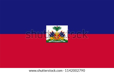 Haiti Haitian Country Flag Illustration Design