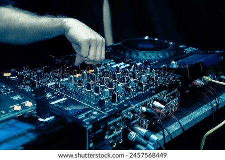 Similar – Foto Bild DJ spielt Musik Mensch