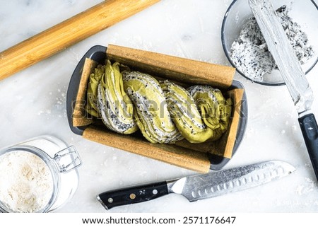 Similar – Image, Stock Photo Baking tools on marble table