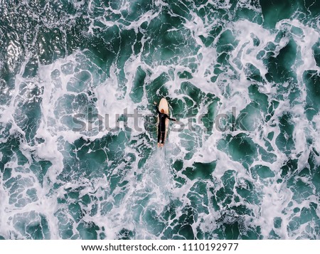 Similar – Image, Stock Photo North Sea surf in the evening light