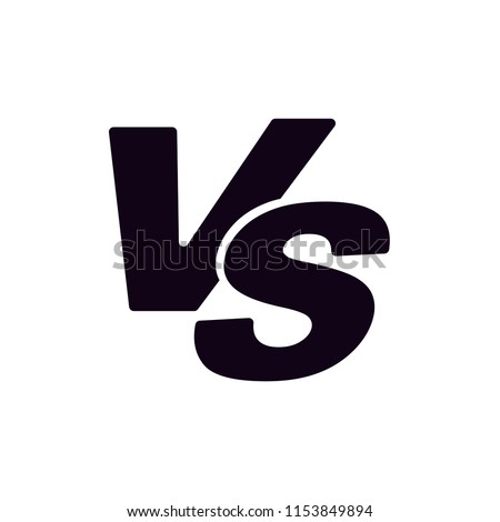 Versus vs icon vector