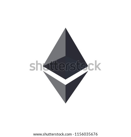 ethereum coin ETH Cryptocurrency logo vector