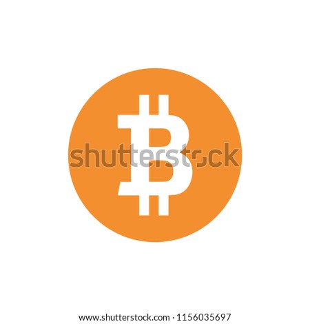 Bitcoin BTC Cryptocurrency logo vector