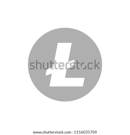 litecoin LTC Cryptocurrency logo vector