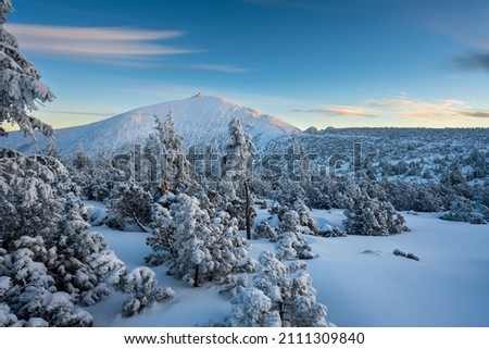 Similar – Foto Bild Winter im Riesengebirge bei Janske Lazne, Tschechien