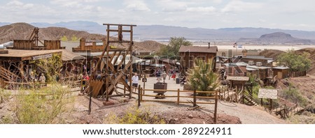 MAY 23. 2015- Calico, CA, USA: Calico is a ghost town in San Bernardino County, California, United States. Was founded in 1881 as a silver mining town. Now it is a county park.