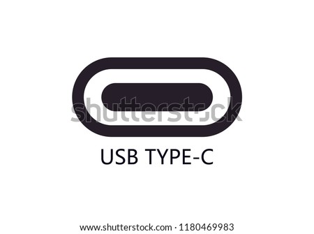 USB Type C port icon